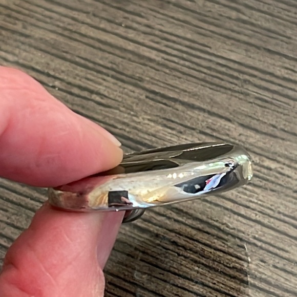 Vintage Silver-tone Round Omega Snake Chain with Pendant - Picture 10 of 16